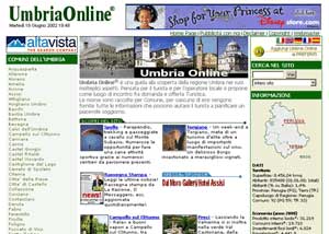 Viste el sitio web de Umbriaonline, iniciando en la versin en Italiano