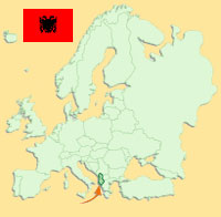 Gua de globalizacin - Mapa para localizacin del pas - Albania