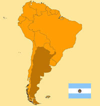 Gua de globalizacin - Mapa para localizacin del pas - Argentina
