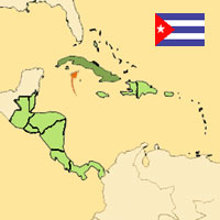 Gua de globalizacin - Mapa para localizacin del pas - Cuba