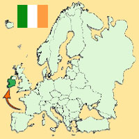 Gua de globalizacin - Mapa para localizacin del pas - Irlanda