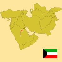 Gua de globalizacin - Mapa para localizacin del pas - Kuwait