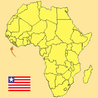Gua de globalizacin - Mapa para localizacin del pas - Liberia