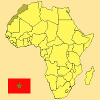 Gua de globalizacin - Mapa para localizacin del pas - Marruecos