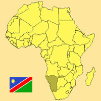 Gua de globalizacin - Mapa para localizacin del pas - Namibia