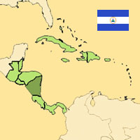 Gua de globalizacin - Mapa para localizacin del pas - Nicaragua