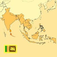 Gua de globalizacin - Mapa para localizacin del pas - Sri Lanka
