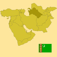Gua de globalizacin - Mapa para localizacin del pas - Turkmenistan